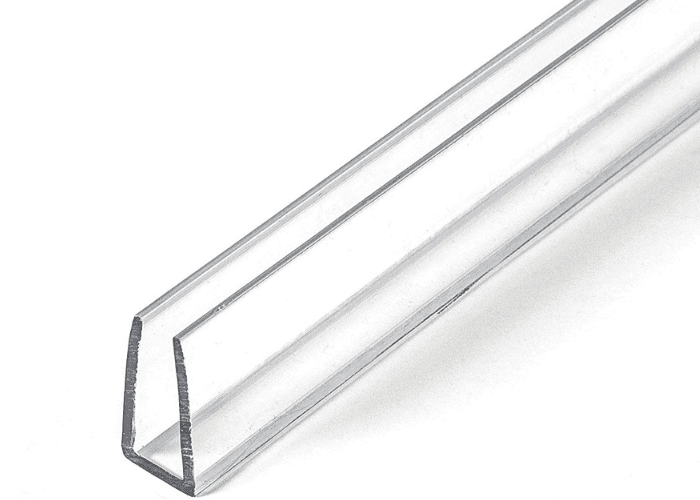 Nẹp U bịt đầu Polycarbonate