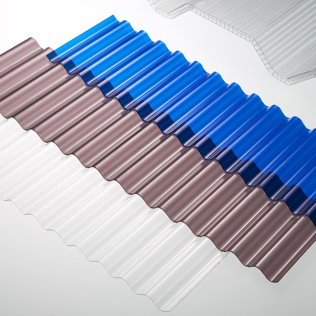 Tấm nhựa lấy sáng Polycarbonate dạng Sóng